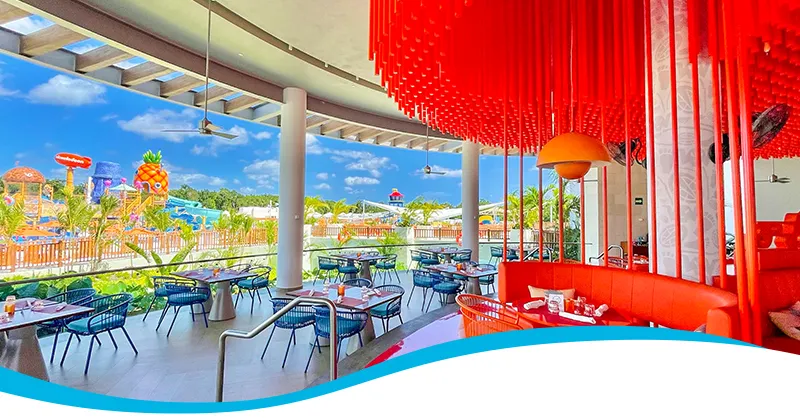 Tu entrada Aqua Bistro incluye acceso al restaurante Nick Bistro del parque acuático Aqua Nick Riviera Maya