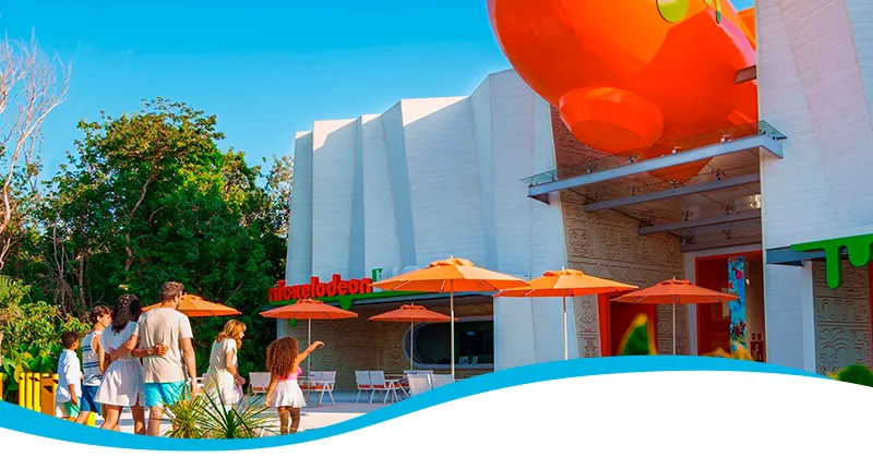 Tu entrada Fun Ride incluye snacks y el restaurante Nick Bistro del parque acuático Aqua Nick Riviera Maya
